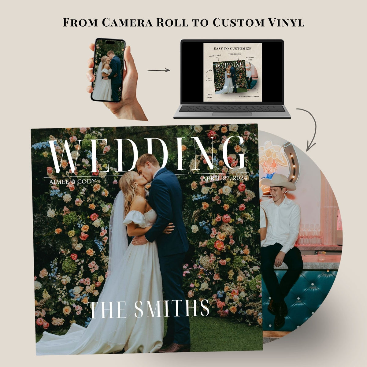 Wedding Special Edition — Custom Wedding Picture Vinyl Record