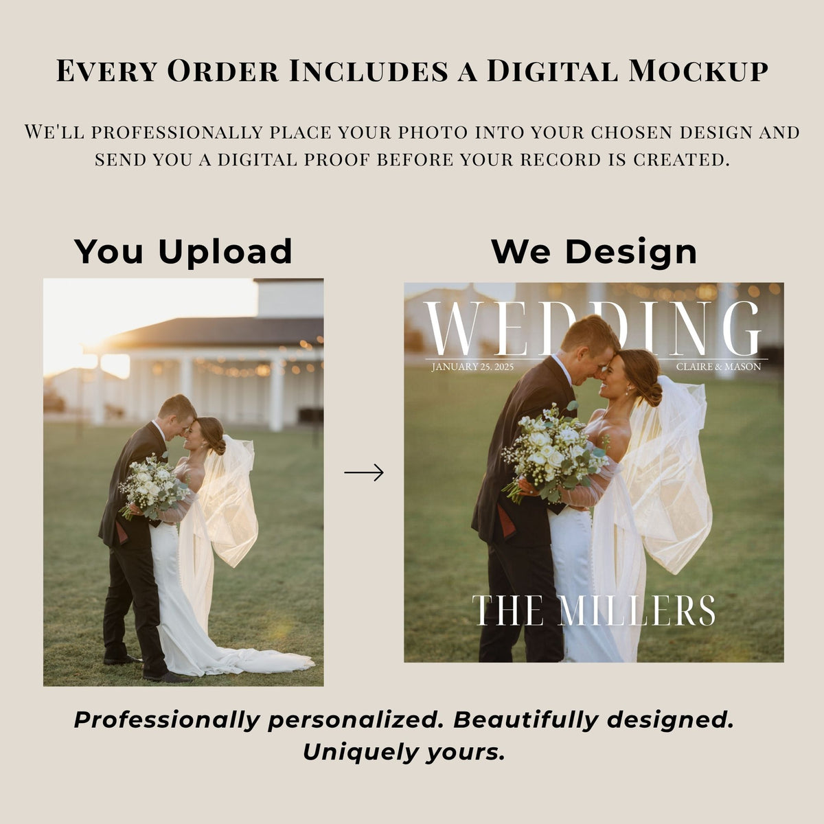 Wedding Special Edition — Custom Wedding Picture Vinyl Record