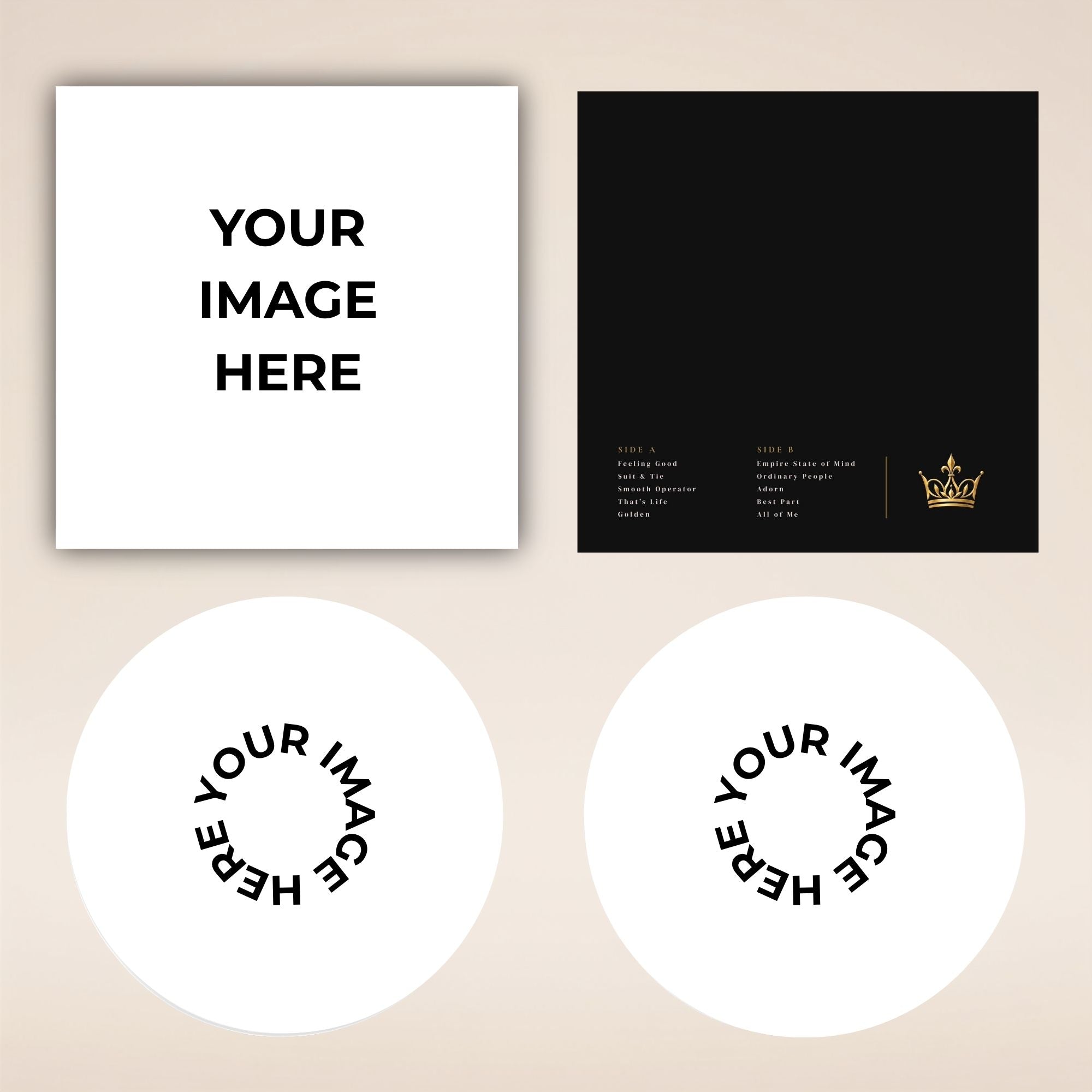 KING Picture Vinyl Record – Create Your Own Record with Photos & Songs