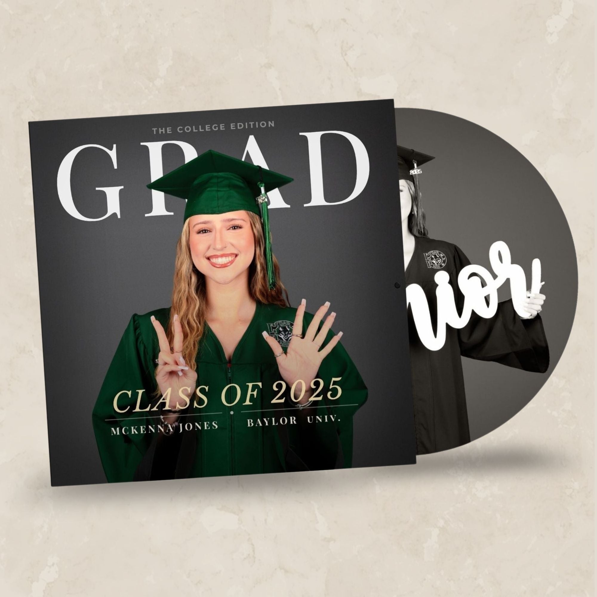 Graduation Picture Vinyl Record – Custom Graduation Picture Vinyl Record