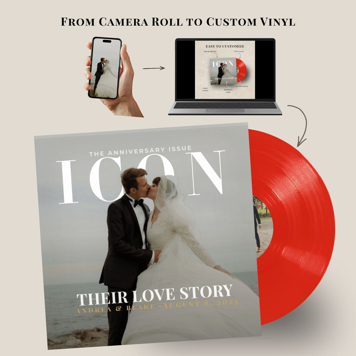 ICON Anniversary Vinyl Record — Custom Anniversary Color Vinyl Record