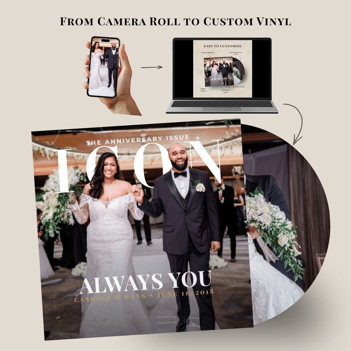 ICON Anniversary Vinyl Record — Custom Anniversary Picture Vinyl Record