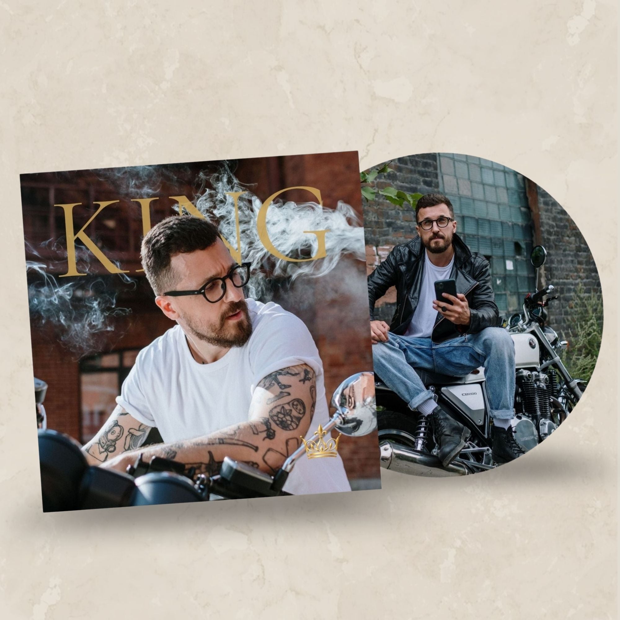 KING Picture Vinyl Record – Create Your Own Record with Photos & Songs