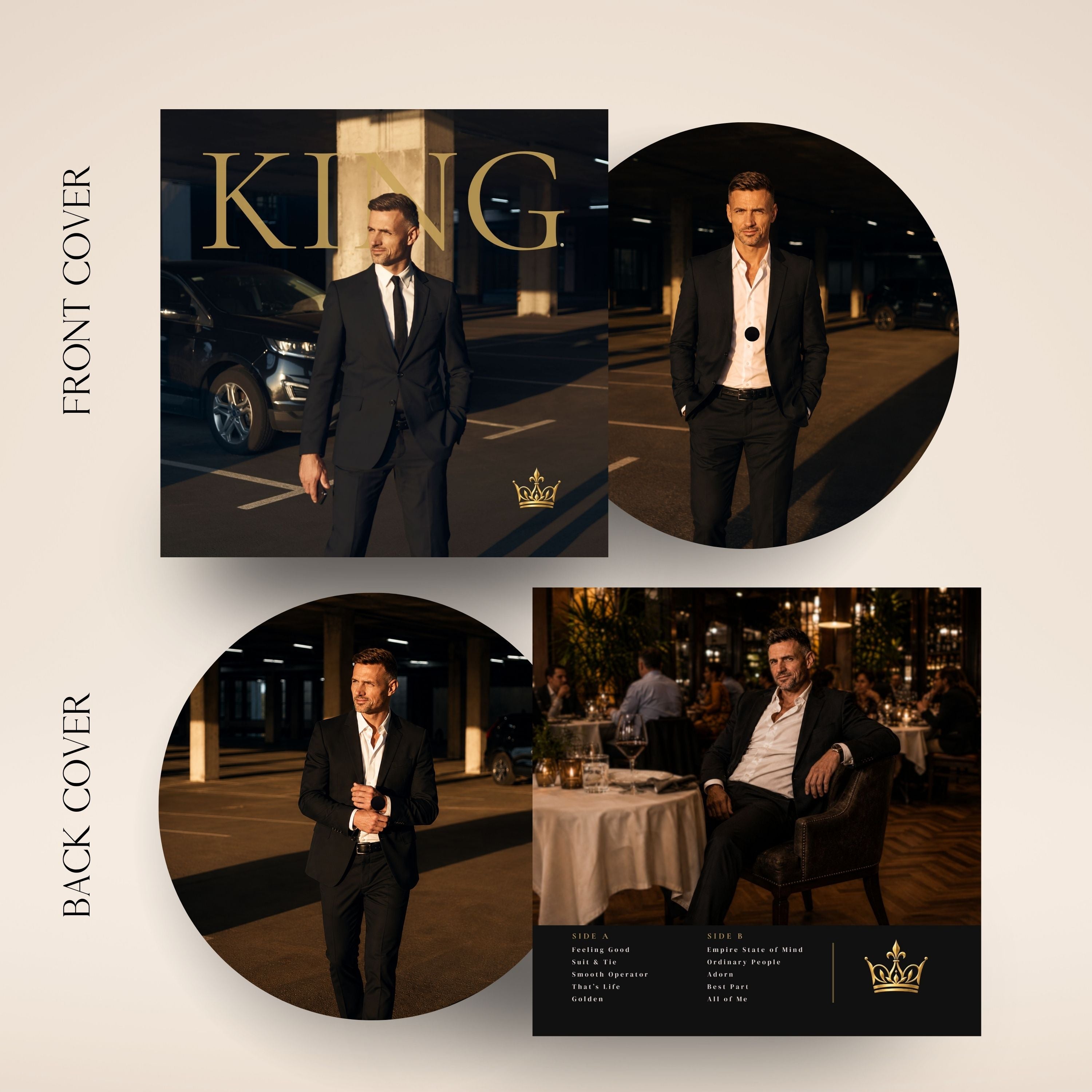 KING Picture Vinyl Record – Create Your Own Record with Photos & Songs