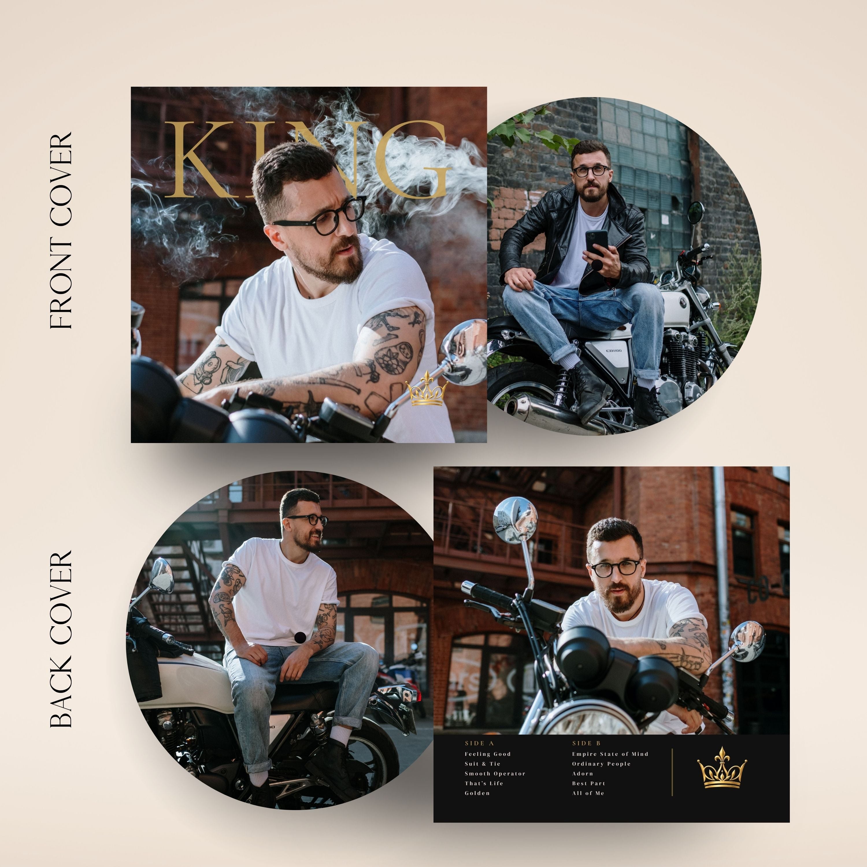 KING Picture Vinyl Record – Create Your Own Record with Photos & Songs