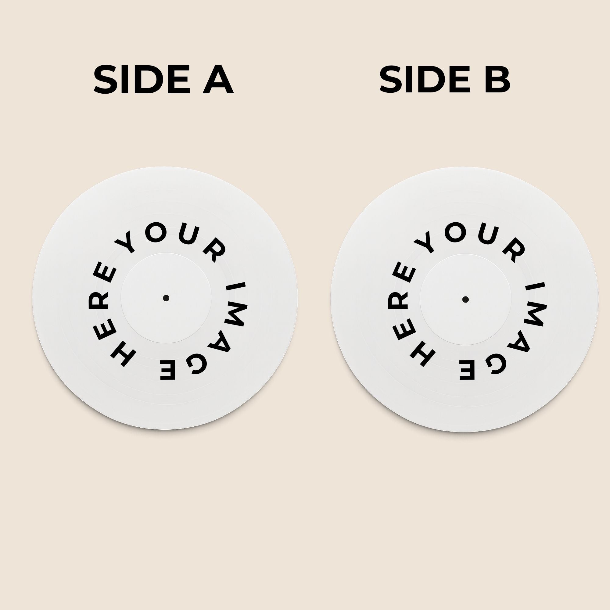 12″ Custom Photo Vinyl Record (Display Only – No Audio)