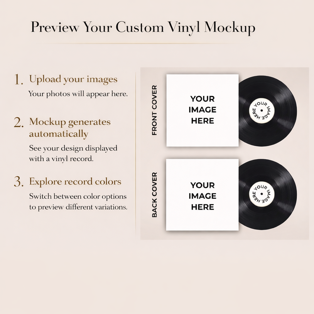 Custom Mixtape Vinyl Record (12″ Classic Edition)