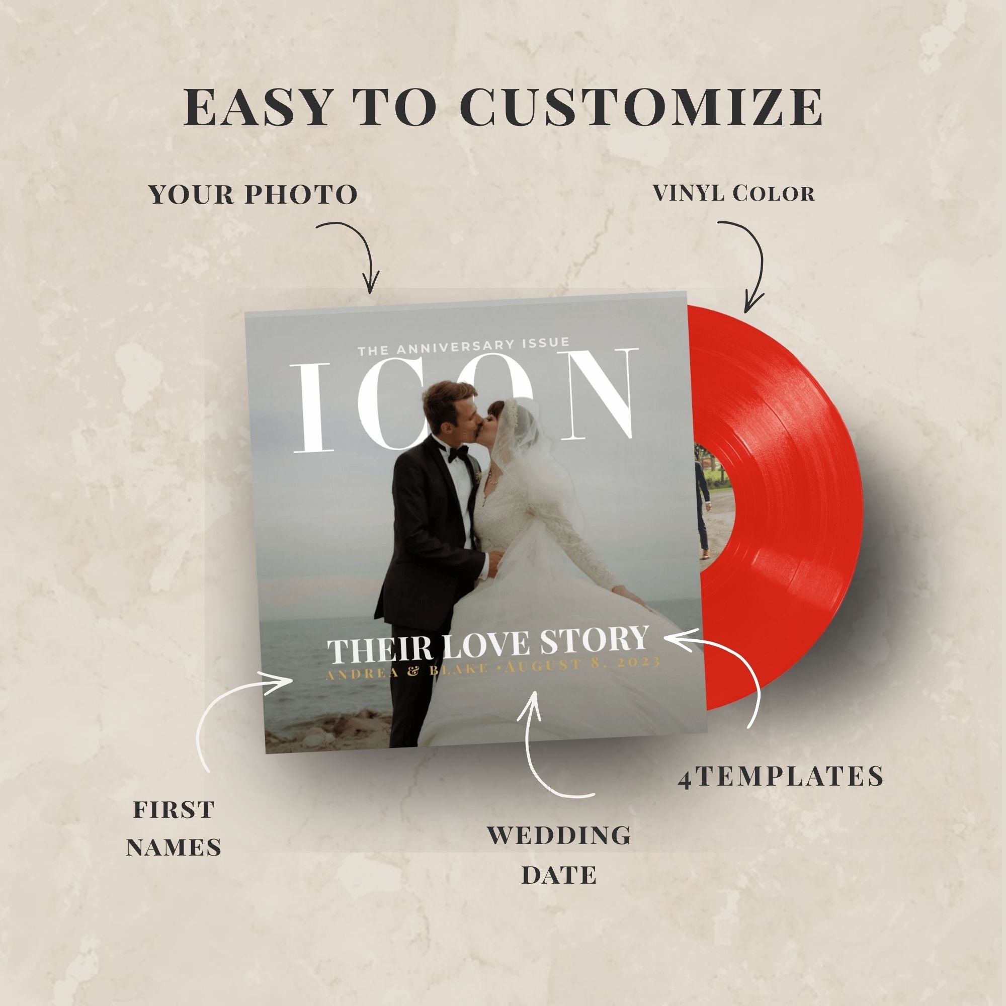 ICON Anniversary Vinyl Record — Custom Anniversary Color Vinyl Record