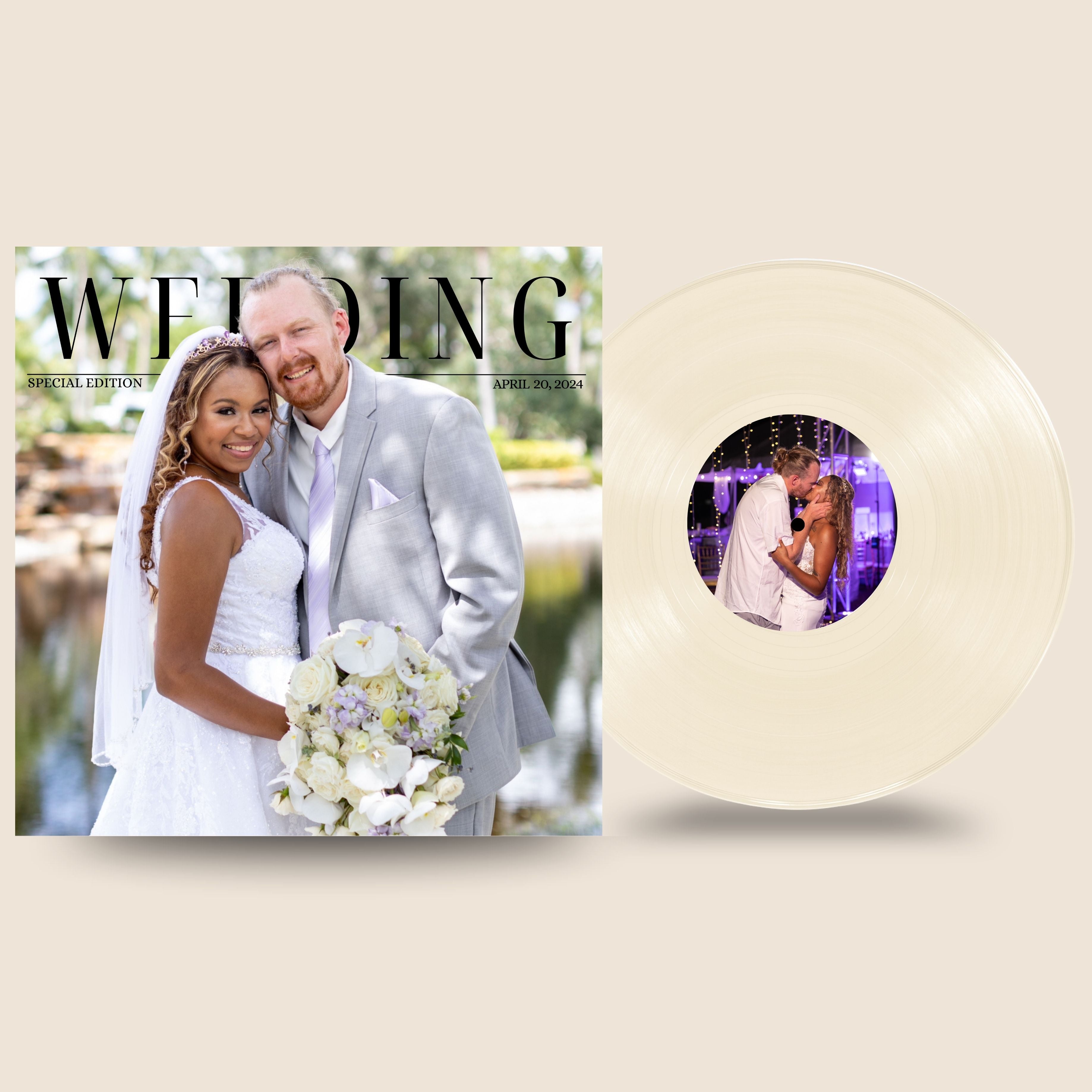 Wedding Special Edition — Custom Wedding Vinyl Record Classic Black